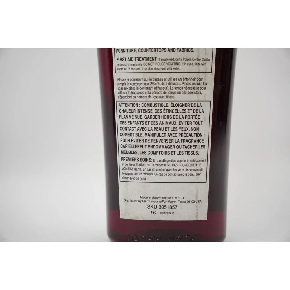Pier 1 Imports ASIAN SPICE Reed Diffuser Oil Refill 16 oz Brand New Discontinued
